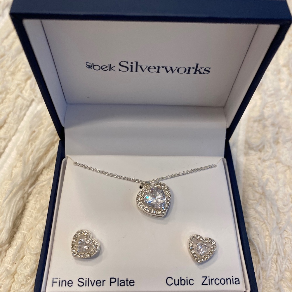 Necklace and Earring set, CZ